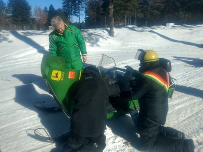 Wade and I doing the belt swap.  Joe Rainville photo