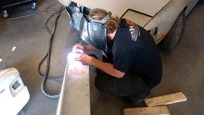 Welding up the Pin Cushion