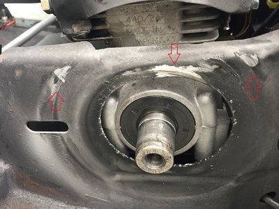 Primary Clutch Scuff Marks on Frame