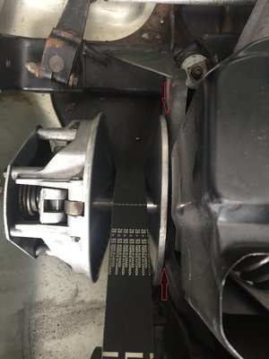 Primary Clutch to Frame Clearance