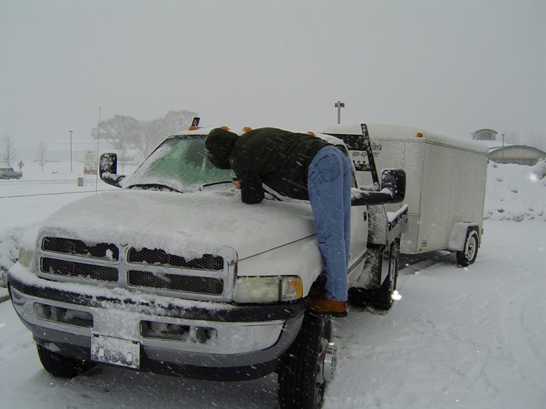 Troy changing a wiper