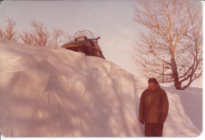 Dad and his 76 Liquifire 440, Drift north of house