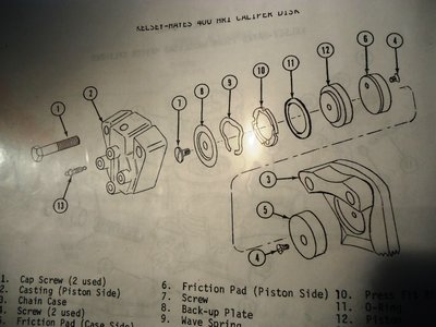 This diagram is from the 340/S service manual.  Note that screw #1 is supposed to hold everything together thru puck #12.  It didn't.