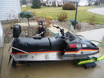 The &quot;Before&quot; it was a little cold that day but my grandson helped me wash it.