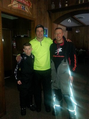 Myself with Ryan and Eddie Ensor. I suggest you youtube both of them. Even Eddie's pants are electric!!!