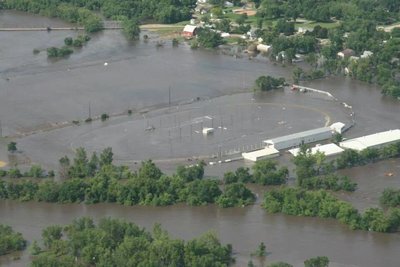 This is the race track in Rock rapids, this is where the ice races are.