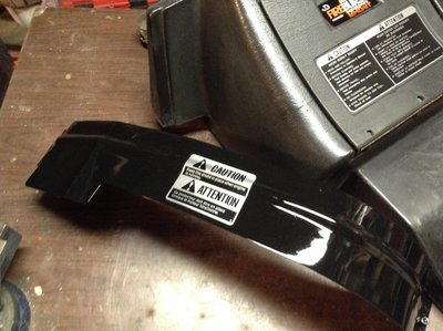 Cleaned up the gas tank and painted the belt sheild