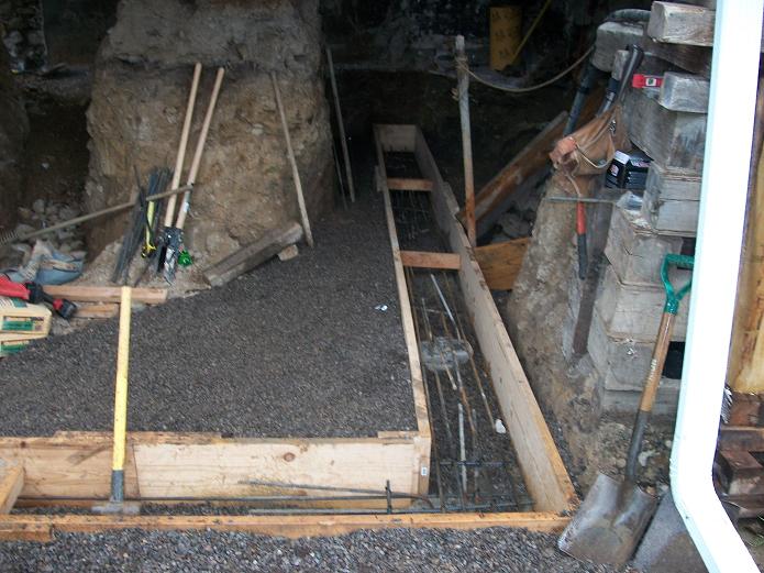 Forms ready for concrete