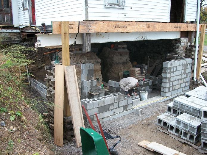 Walls going up