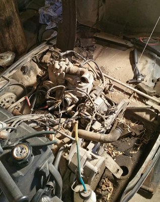 Motor coming out, barn fresh