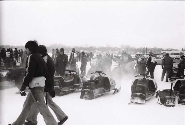 Brian Nelson ..1977 Forsest Lake Govenors cup Race...Jan. 1977